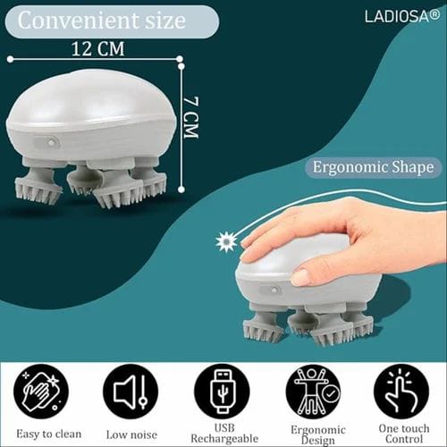 "LuxuraScalp™ Rechargeable Scalp Massager – Ultimate Relaxation & Revitalization"